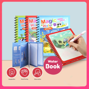Baby Care Magic Water Drawing Colouring Book 8 Pages Doddle For Kids And Toddlers - 6034 toys for girls