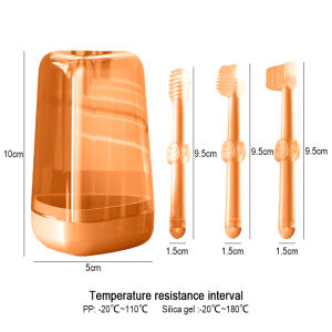 0-18 months 3Pcs Baby Silicone Toothbrush Oral Cleaner Soft Brush Head Kit Baby Infant Dental Care