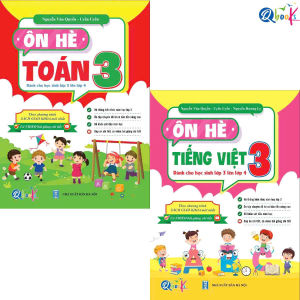 Sách - Combo Ôn Hè Toán và Tiếng Việt Lớp 3 - dành cho học sinh lớp 3 lên 4 (2 cuốn)