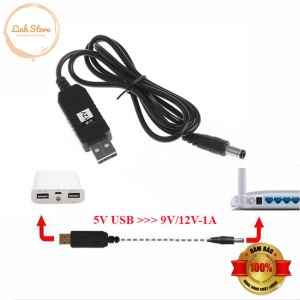 Cáp chuyển đổi điện áp từ cổng USB 5V sang 12V cho Modem/Router WiFi Dự Phòng Wifi Khi Mất Điện (Loại Tốt)