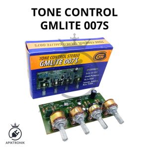 TONE CONTROL GMLITE 007S 12 VOLT STEREO 4 POTENSIO VOLUME BALANCE BASS TREBLE