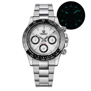 Watchdives WD16500 V2 Men Watch VK63 Quartz Movement Chronograph Wristwatch Stainless Steel Sapphire Crystal Luminous Watches