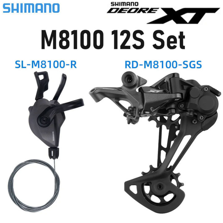 Shimano Deore XT M8100 12V Rear Derailleur MTB Shifter 12 Speed ...