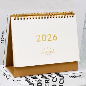 FZIPUA 2026 Desktop Paper Calendar Multi-function Yearly Planner Scheduler Fashion Notebook Agenda Organizer Home Office