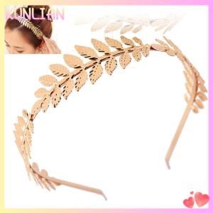 [KUNLIAN] เครื่องประดับผมของผู้หญิงที่คาดผมกิ่งใบลอเรลที่คาดผมผมรูปมงกุฎใบไม้