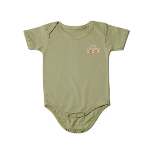 Baju Bayi Baru lahir Jumper Laki Perempuan Lengan Pendek Usia 0 6 9 Bulan Bodysuit Newborn Earthtone