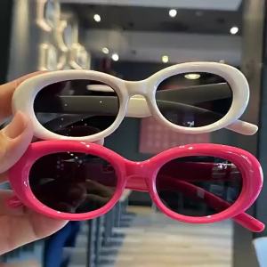 Oval Kids Sunglasses Baby Parent-Child Sun Glasses Oval Frame Cute Baby Style Sun Shading Glasses for daily use great as a gift