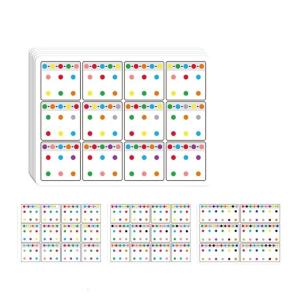 6 Pcs Kids Visual Tracking Training Cards With Interactive Dot Patterns Learning Aid For Kindergarten Sensory Training