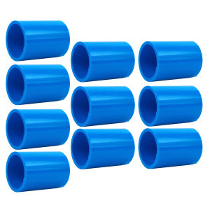 10pcs 1/2" PVC Blue Water Fittings (Coupling CapFemale Adaptor PlugEIbow TeeMale Adaptor)