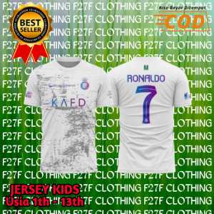 Jersey bola anak al nassr third ronaldo musim terbaru