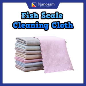 5pcs 30x40cm Fish Scale Cleaning Cloth High Absorbent Glasses Towel Car Polish Kitchen Cleaner 鱼鳞抹布