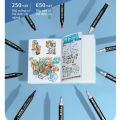 Bộ bút dạ màu nước Touch Marker 48 chi tiết, bút siêu mềm, tô êm, mịn, màu vẽ chuyên nghiệp. 