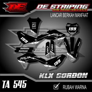 Stiker Decal Full Body Lis Kawasaki KLX GORDON-Stiker Klx Gordon Simpel TA545