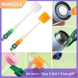 [COD] KOQZM KITCHEN 5 In1 Cartoon Bottle Brush Set Long Handle Home Multifunctional Cup Brush Cleaning Brush Head Kitchen Cleaning Accessories