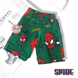 กางเกงเด็กขาสั้น เอวยางสีจ๊าบ 2 ลาย SPIDE BATTLE กางเกงเด็ก กางเกงเด็กผู้ชาย (KD108)