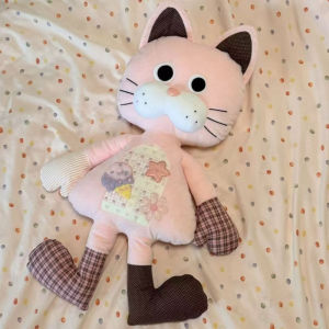 Oldlaiben Ragdoll Cat Plush Toy Soft Stuffed Kitten Sleep Companion Comfort Doll Birthday Gift for Kids Mainan