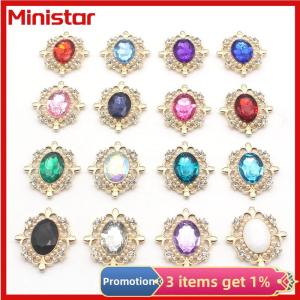 Ministar 29x32mm Exquisite Alloy Rhinestone Buckle Bowknot Hair Accessories Material Accessories Wedding Invitation Decoration