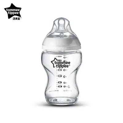Tommee Tippee Closer to Nature Pure Glass Bottle Wide Neck Baby Bottle 5oz/9oz