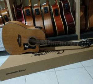Gitar Cowboy GWC 240 NA NS Original Akustik Elektrik Ukuran Jumbo Senar String Tunner Cowboy AW 39 Premium