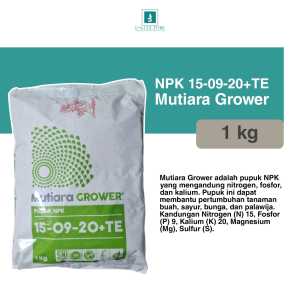 Pupuk Meroke NPK GROWER 15-09-20+TE 1 Kg Kemasan Pabrik