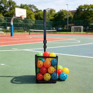 OFOPL Adjustable Retractable Pickleball Ball Picker Mesh Ball Collector Portable Tennis Pick Up Net