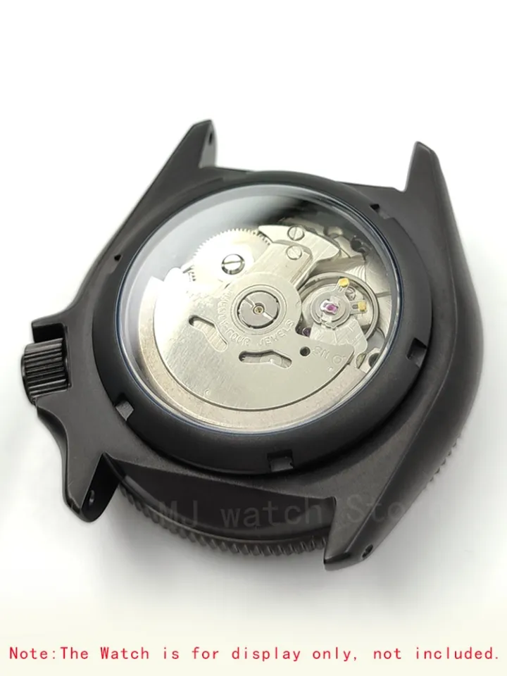 Brushed Shiny Caseback Mineral Glass Steel Watch Case Back