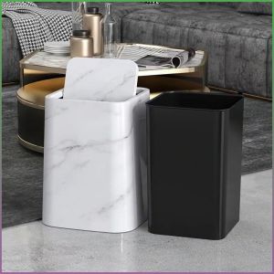 กล่องขยะ รสชาติที่ทันสมัย ที่เก็บอุปกรณ์ทําความสะอาด ถุงขยะ ย้อนยุค จีน พร้อมที่เก็บของ