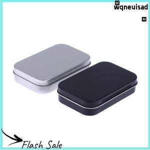 【WQ】 COD ชุดอุปกรณ์เอาตัวรอด1ชิ้นกล่องดีบุกสีเงินสีดำใส่เหรียญขนมกุญแจกล่องบุหรี่กล่องที่ปิดสนิท