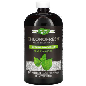 Natures Way Chlorofresh Liquid Chlorophyll Mint 473ml [Ready Stock] Internal Deodorant Kurangkan Bau Badan Detox Drink