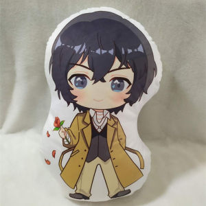 YT Bungo Stray Dogs Pillow Plush Dolls Dazai Atsushi Ranpo Chuuya Two Side Waist Cushion Home Decorative Nap Pillows TY