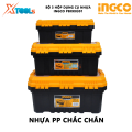 Bộ hộp đựng dụng cụ 3 cái bằng nhựa INGCO PBXK0301 | Bộ 3 thùng đựng đồ nghề hộp dụng cụ bằng nhựa 14”, 17”, 20” chất liệu polypropylene chứa các thiết bị, đồ nghề [CHÍNH HÃNG] [XTOOLs]. 