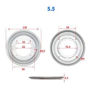 Heavy duty galvanized lazy Susan turntable bearing rotary turntable circular turntable