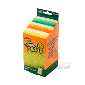 (SG Seller) ★ Scrub Daddy Sponge Daddy / Scour Daddy ★ ArmorTec Mesh Scouring Pad Dual Sided Scratch-free Dish Pan Cookware Washing Scrubbing Cleaning Cleaner Scourer Kitchen Household Sink Accessories Absorbent Durable
