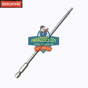 Mũi lục giác từ tính dài 150mm BROPPE | Đầu vặn ốc lục giác thép siêu bền Mũi vít lục giác chân 1/4"