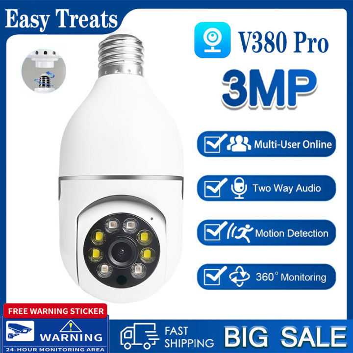 v380 pro cctv camera HD 1080P FishEye Panoramic CCTV Camera Night