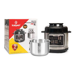 Nồi áp suất điện tử ruột Inox 304 Kalpen P9 dung tích 6L chuẩn Đức - Bảo hành 2 năm