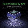 Llano Laptop Cooling Pad Equipped USB Powered Cooler Turbo-Fan Rapid Cooling Gaming Laptop With Adjustable Brackets Suit for the 13-21 inch Laptop. 
