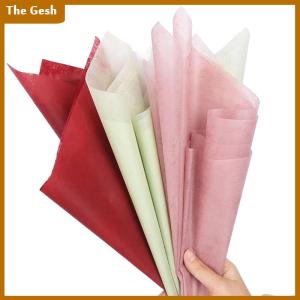 [The Gesh] Flower Packaging Paper Translucent Milk Cotton Lining Paper For Florist Wrapping Bouquet Wedding Soft Colorful Decorative Paper