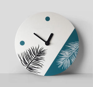 JAM DINDING QUARTZ MINIMALIS MODERN STYLE BISA CUSTOM TULISAN