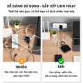 Giá Đỡ Dán Tường Quấn Dây Điện Gọn Gàng Bằng Silicon - Móc Dán Tường Kẹp Giữ Dây Điện, Phích Cắm Điện/ Nút Cố Định Dây Điện Chống Rối Tiện Lợi. 