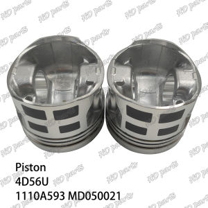 4PCS 4D56U Piston 1110A593 MD050021 Suitable For Mitsubishi Engine Repair Parts