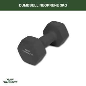 Dumbell 3kg Wannalife Dumbbell Neoprene Barbel Vinyl Anti slip 3 kg(WFI)