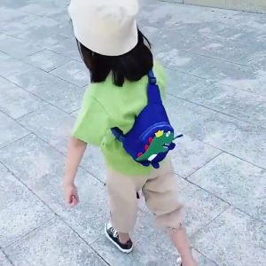 Dinosaur Shoulder Bag Sling Bag Kids Casual Bags Cute Mini Crossbody Bag Boys Girls Chest Bag