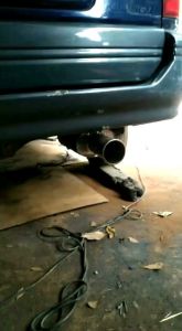 Knalpot Mobil FUJITSUBO Bass Gahar Kering Full Stainless Big Size