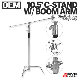 GENERIC C-Stand Cstand with Arm Turtle base 3.2M 10.5ft Heavy Duty Studio C Stand MVP CAMERA