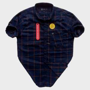 Paket 2pcs Random Kemeja Flanel Pria Lengan Pendek