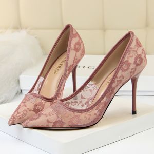 แฟชั่นรองเท้าส้นสูงผู้หญิงปั๊มแหลมนิ้วเท้ารองเท้าส้นสูงกริชพรรคผู้หญิงรองเท้าสุภาพสตรีรองเท้า