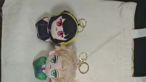 1/3Pcs Cute Anime Family Plush Doll Keychain Soft Cotton Stuffed Bag Charm Kawaii Cartoon Pendant Gift For Fans
