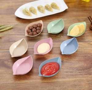 PALING MURAH!!! Mangkuk Jerami Bentuk Daun Mangkok Mini Wadah  Bentuk Daun Mini MANGKOK DAUN TEMPAT SAMBAL KECAP IMPOR HIGH QUALITY