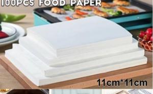 100Pcs Greaseproof Paper Sanwich Food Wrapper Liner Paper for Burgers Nachos Wings Fries Pizza Cake Baking Accessories